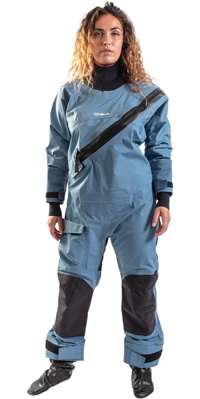 2025 Gul Womens Dartmouth Eclip Zip Drysuit GM0383-B9 - Blue / Geo